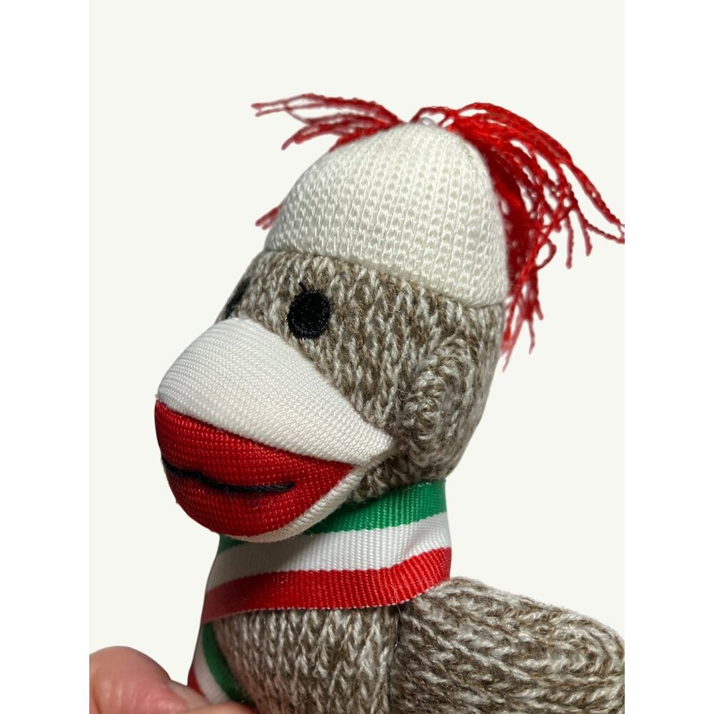 Mini Sock Monkey With Ribbon Keychain - Picture 4 of 8